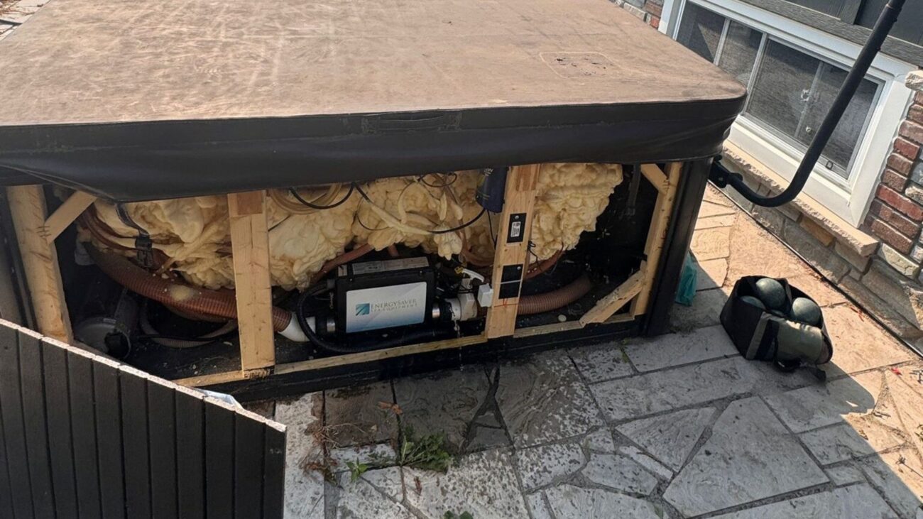 Hot Tub Leakage Repair Before