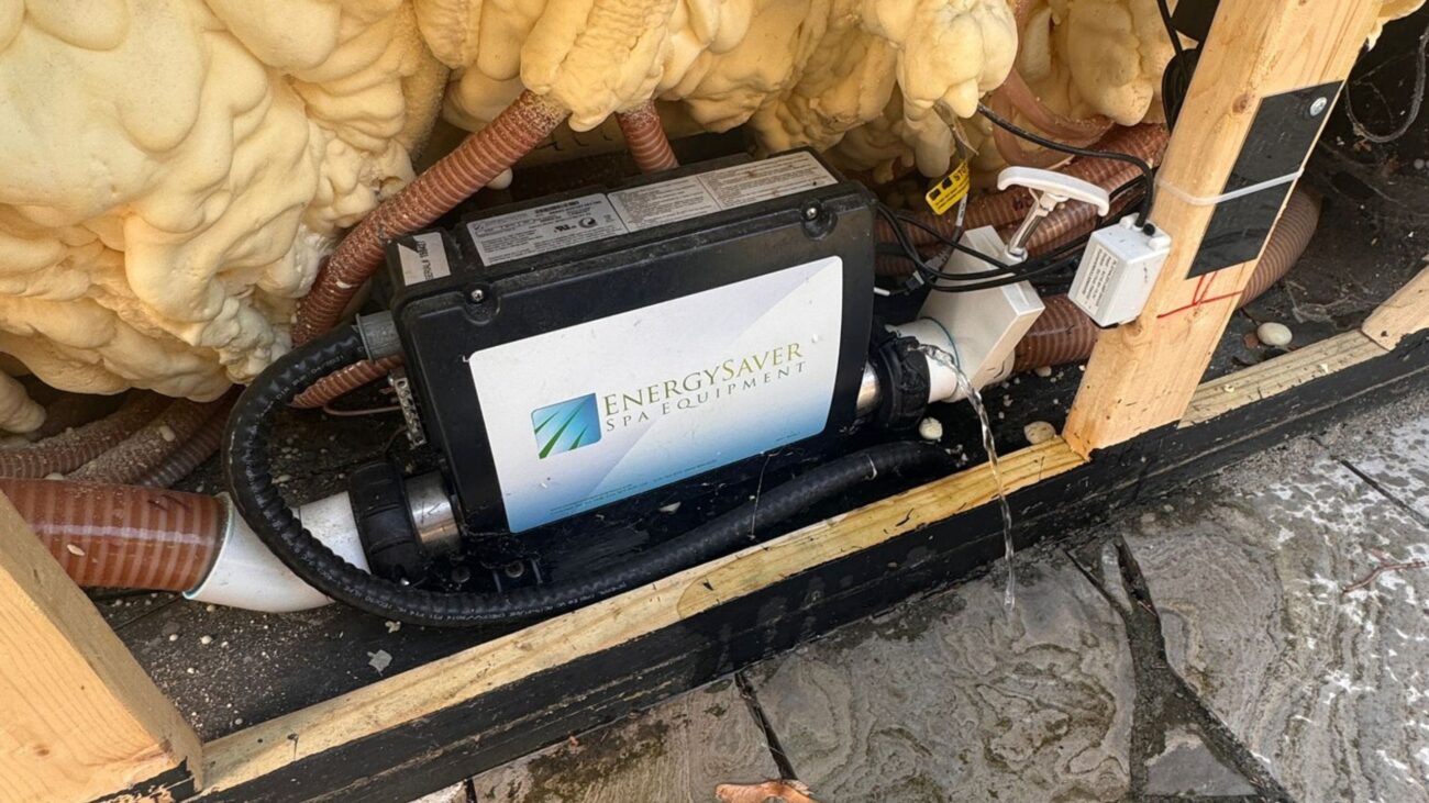 Hot Tub Leakage Repair Before