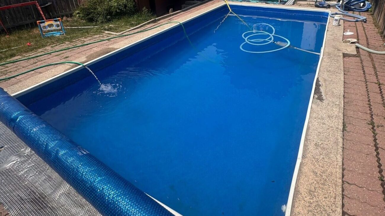 Rectangle Inground Pool After