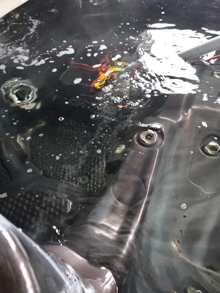 Hot Tub Before Cleaning