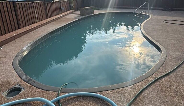 Kidney Inground Pool Before